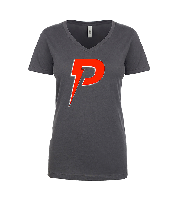 PowerBat Baseball Main Logo 1 - Womens V-Neck