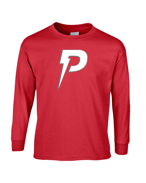 PowerBat Baseball Main Logo 1 Red - Cotton Longsleeve