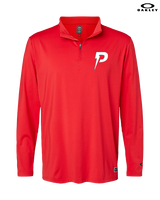 PowerBat Baseball Main Logo 1 Red - Mens Oakley Quarter Zip