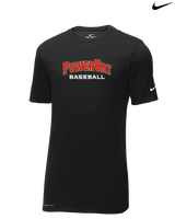 PowerBat Baseball Main Logo 2 - Mens Nike Cotton Poly Tee