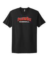 PowerBat Baseball Main Logo 2 - Mens Select Cotton T-Shirt