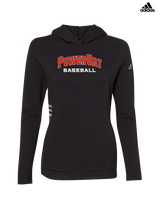 PowerBat Baseball Main Logo 2 - Womens Adidas Hoodie