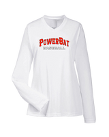 PowerBat Baseball Main Logo 2 - Womens Performance Longsleeve