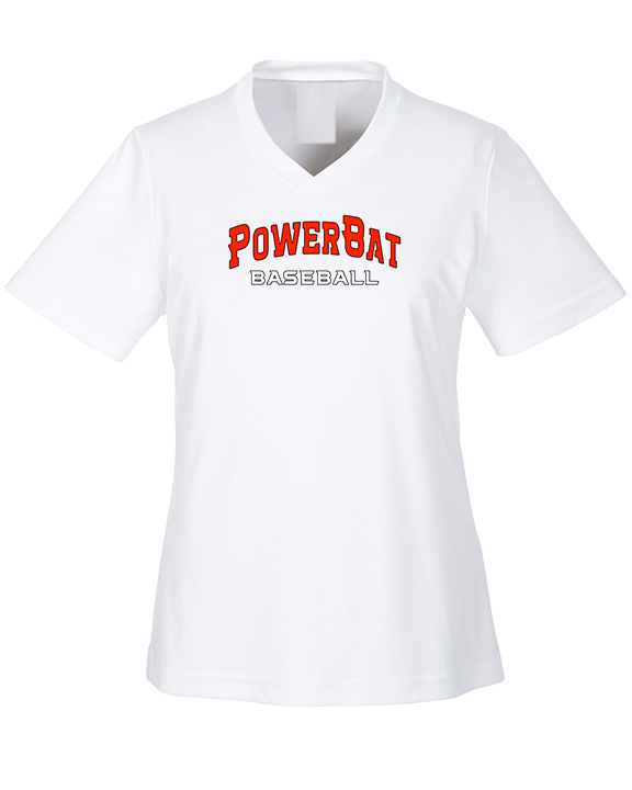 PowerBat Baseball Main Logo 2 - Womens Performance Shirt