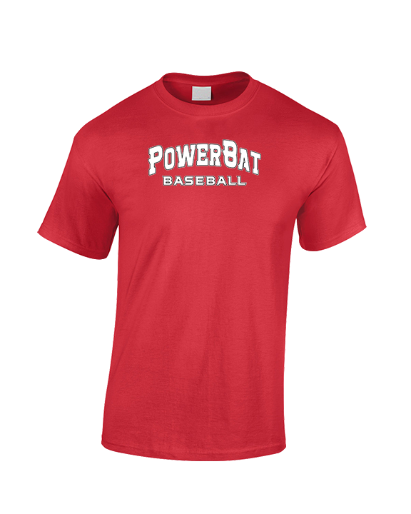 PowerBat Baseball Main Logo 2 Red - Cotton T-Shirt