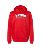 PowerBat Baseball Main Logo 2 Red - Oakley Performance Hoodie