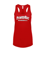 PowerBat Baseball Main Logo 2 Red - Womens Tank Top