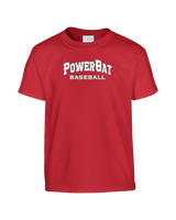 PowerBat Baseball Main Logo 2 Red - Youth Shirt