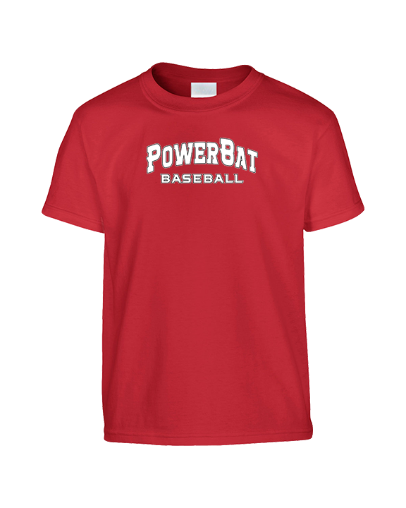 PowerBat Baseball Main Logo 2 Red - Youth Shirt