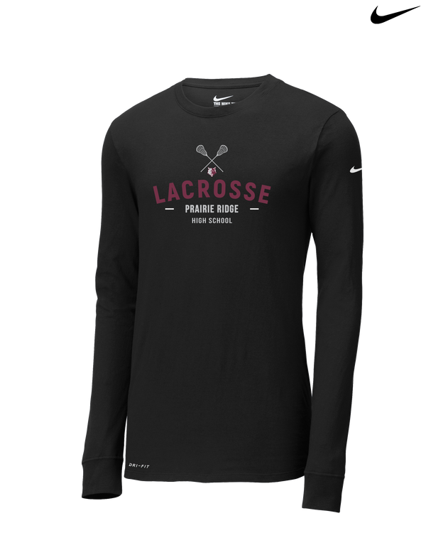Prairie Ridge HS Lacrosse - Nike Dri-Fit Poly Long Sleeve