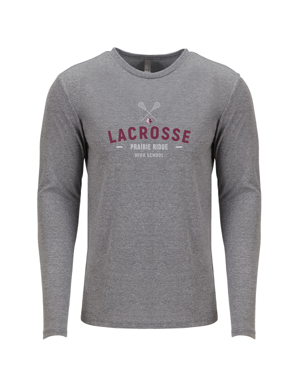 Prairie Ridge HS Lacrosse - Tri Blend Long Sleeve