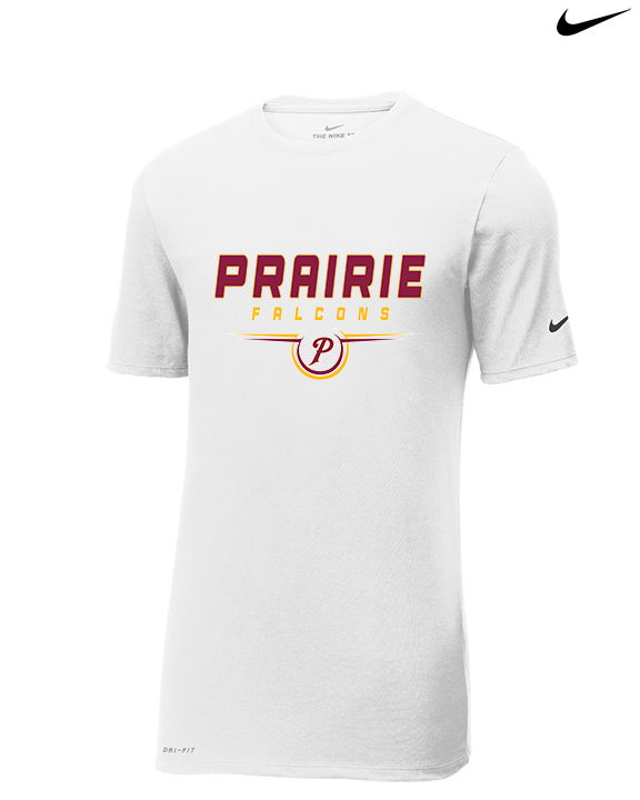 Prairie HS Football Design - Mens Nike Cotton Poly Tee