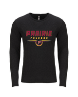 Prairie HS Football Design - Tri-Blend Long Sleeve