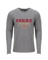 Prairie HS Football Design - Tri-Blend Long Sleeve