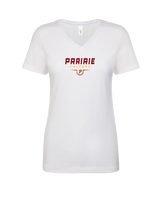 Prairie HS Football Design - Womens V-Neck
