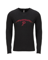 Prairie HS Football Laces - Tri-Blend Long Sleeve