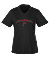 Prairie HS Football Laces - Womens Performance Shirt