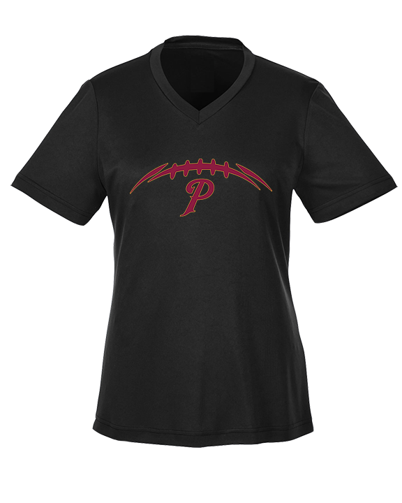 Prairie HS Football Laces - Womens Performance Shirt