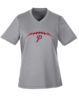 Prairie HS Football Laces - Womens Performance Shirt