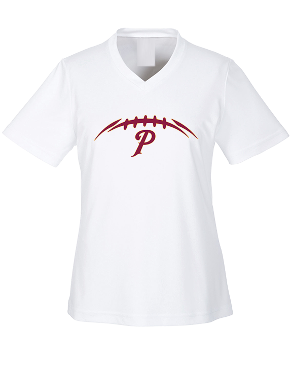 Prairie HS Football Laces - Womens Performance Shirt