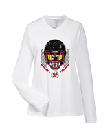 Prairie HS Football Skull Crusher - Womens Performance Longsleeve