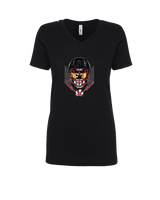 Prairie HS Football Skull Crusher - Womens Vneck