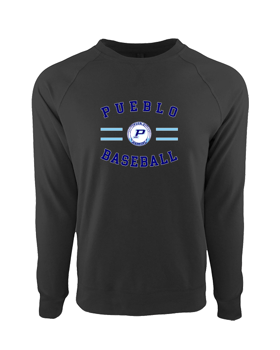 Pueblo Athletic Booster Baseball Curve - Crewneck Sweatshirt