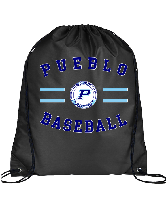 Pueblo Athletic Booster Baseball Curve - Drawstring Bag