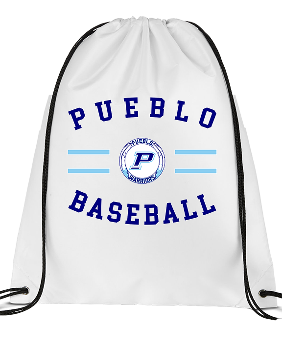 Pueblo Athletic Booster Baseball Curve - Drawstring Bag