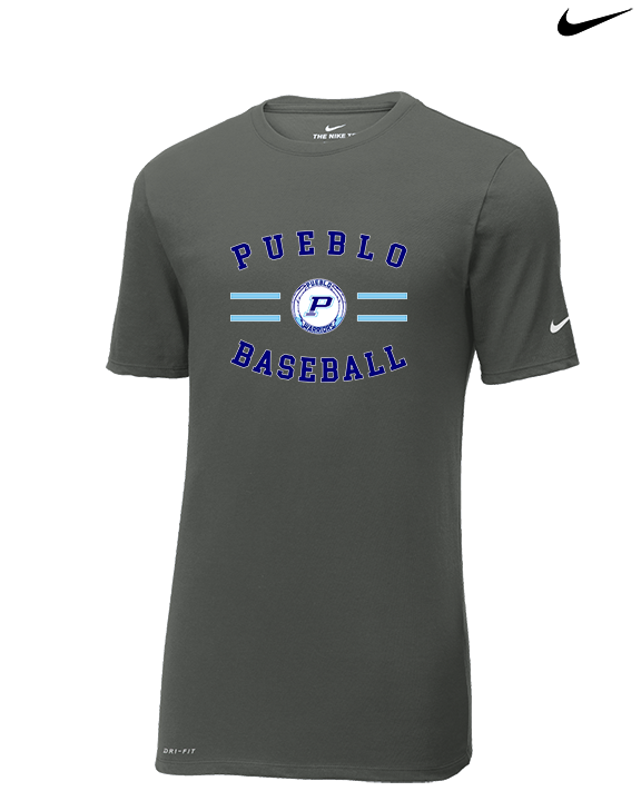 Pueblo Athletic Booster Baseball Curve - Mens Nike Cotton Poly Tee