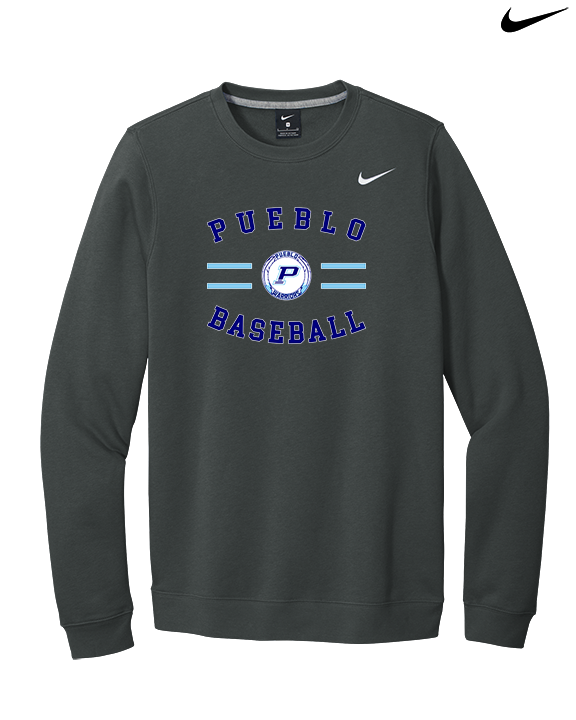 Pueblo Athletic Booster Baseball Curve - Mens Nike Crewneck