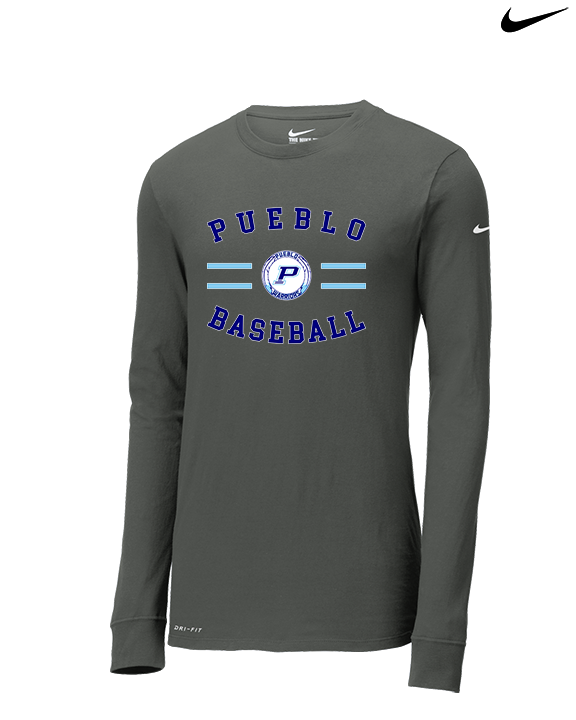 Pueblo Athletic Booster Baseball Curve - Mens Nike Longsleeve