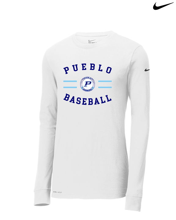 Pueblo Athletic Booster Baseball Curve - Mens Nike Longsleeve