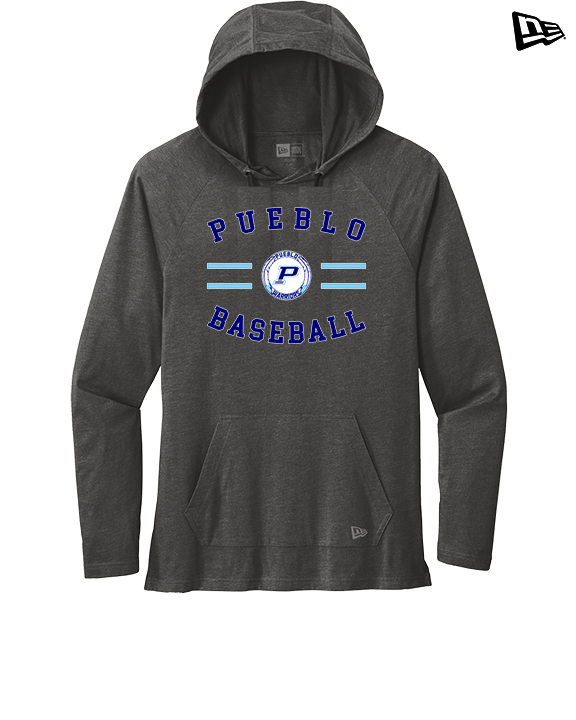 Pueblo Athletic Booster Baseball Curve - New Era Tri-Blend Hoodie