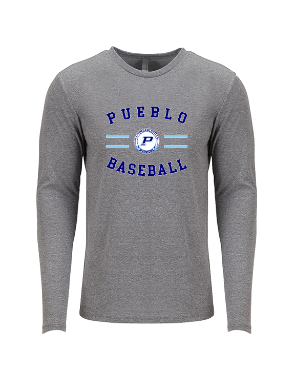 Pueblo Athletic Booster Baseball Curve - Tri-Blend Long Sleeve