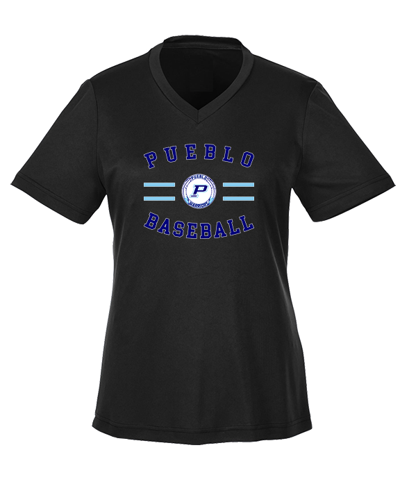 Pueblo Athletic Booster Baseball Curve - Womens Performance Shirt