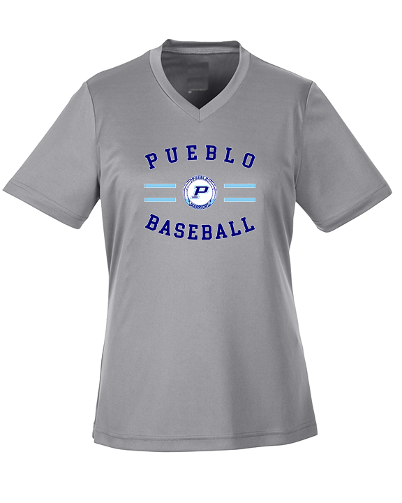 Pueblo Athletic Booster Baseball Curve - Womens Performance Shirt