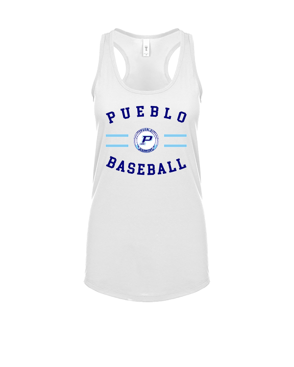 Pueblo Athletic Booster Baseball Curve - Womens Tank Top