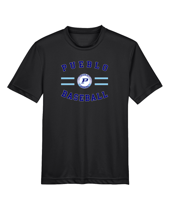 Pueblo Athletic Booster Baseball Curve - Youth Performance Shirt