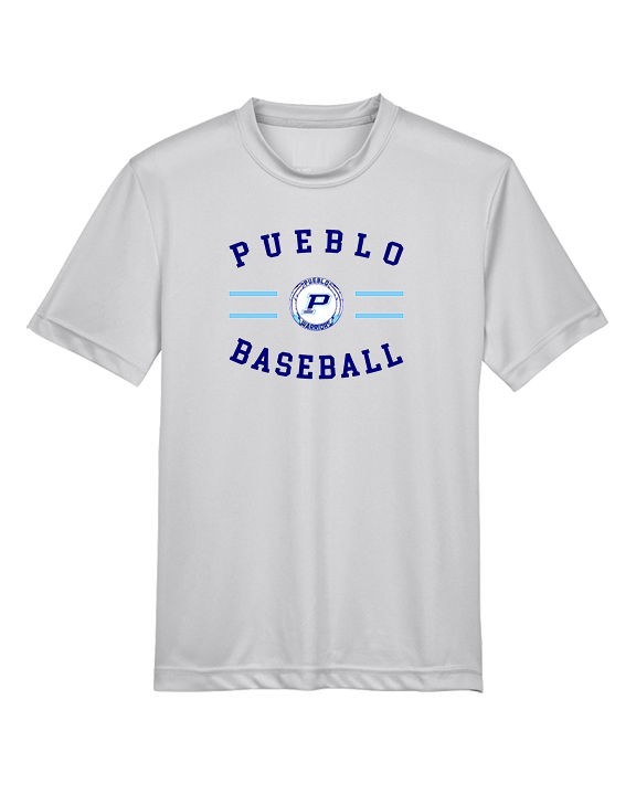 Pueblo Athletic Booster Baseball Curve - Youth Performance Shirt