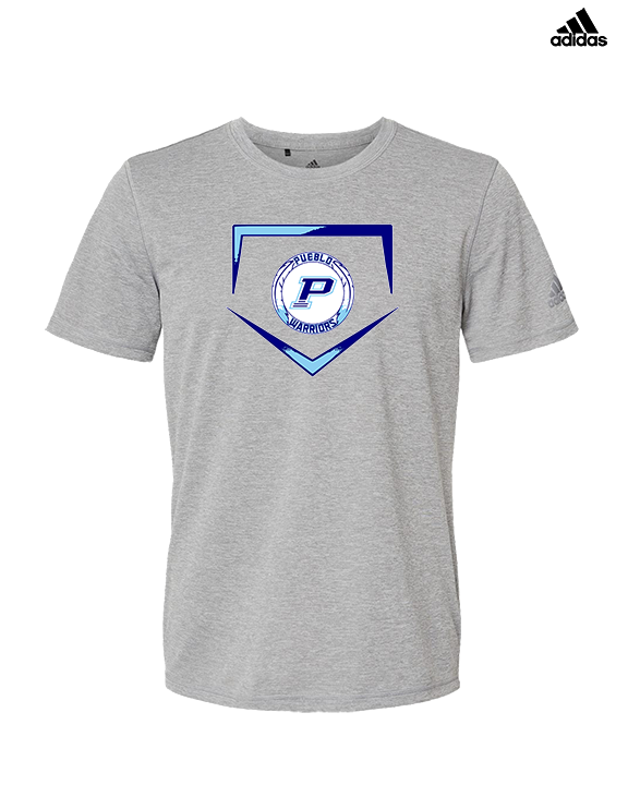 Pueblo Athletic Booster Baseball Plate - Mens Adidas Performance Shirt