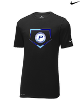 Pueblo Athletic Booster Baseball Plate - Mens Nike Cotton Poly Tee