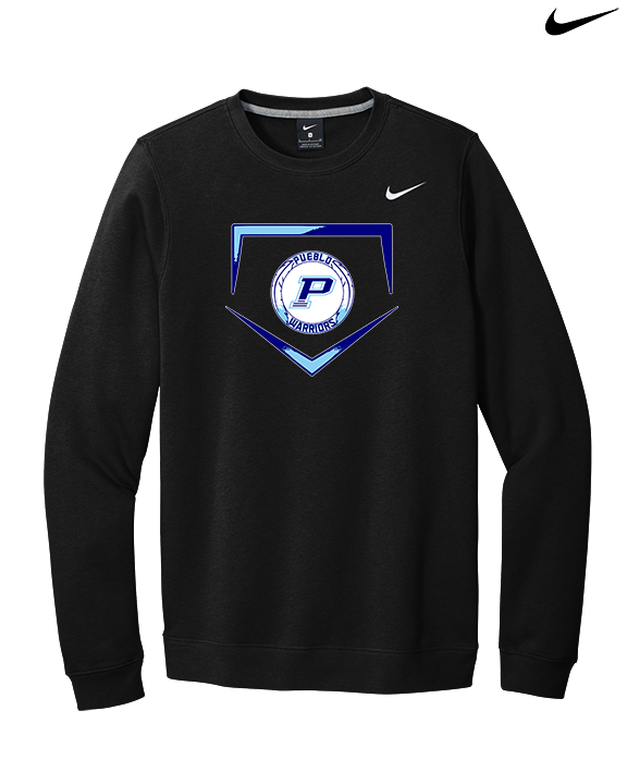 Pueblo Athletic Booster Baseball Plate - Mens Nike Crewneck