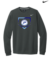 Pueblo Athletic Booster Baseball Plate - Mens Nike Crewneck