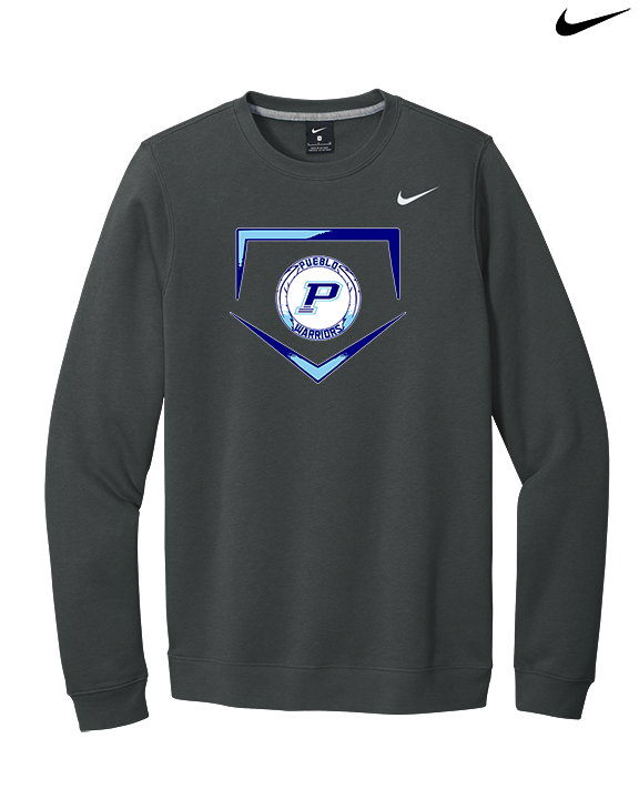 Pueblo Athletic Booster Baseball Plate - Mens Nike Crewneck