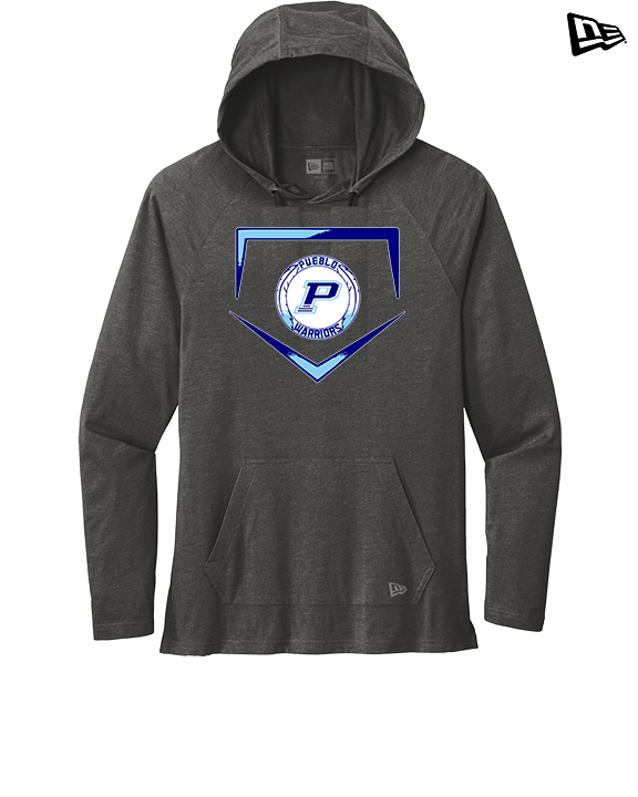 Pueblo Athletic Booster Baseball Plate - New Era Tri-Blend Hoodie