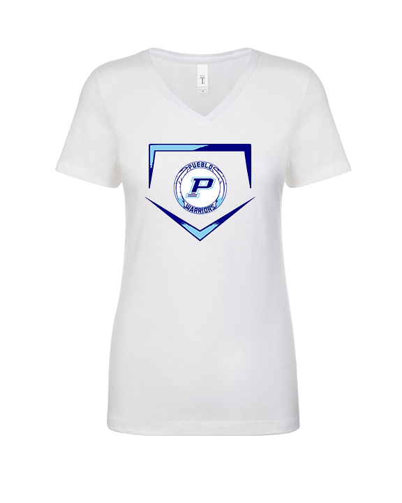 Pueblo Athletic Booster Baseball Plate - Womens Vneck