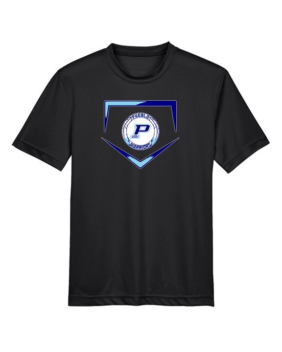 Pueblo Athletic Booster Baseball Plate - Youth Performance Shirt