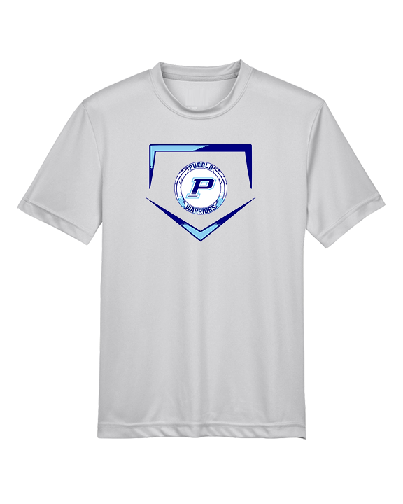 Pueblo Athletic Booster Baseball Plate - Youth Performance Shirt