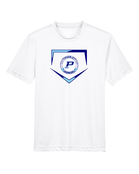 Pueblo Athletic Booster Baseball Plate - Youth Performance Shirt
